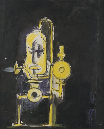 Graham Sutherland (Londra 1903 - 1980) - "Machine (Study)" 1967 tecnica mista...