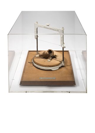 Daniel Spoerri (Galati 1930) - "Partager la poire en deux" 1969 assemblage di...