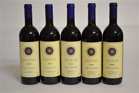 Sassicaia Tenuta San Guido 1999 - 1 bt 1997 - 1 bt 1993 - 1 bt 1990 - 1 bt...