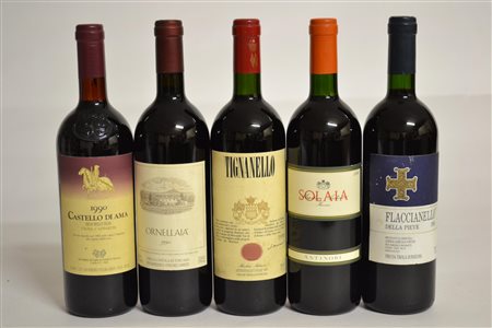 Selezione Rossi Toscani 1990 L'Apparita Castello di Ama - 1 bt Ornellaia - 1...