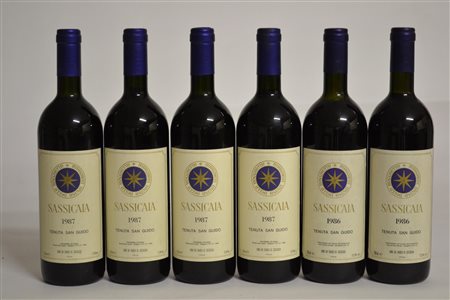 Sassicaia Tenuta San Guido 1987 - 4 bt 1986 - 2 bt 6 bt E &nbsp;