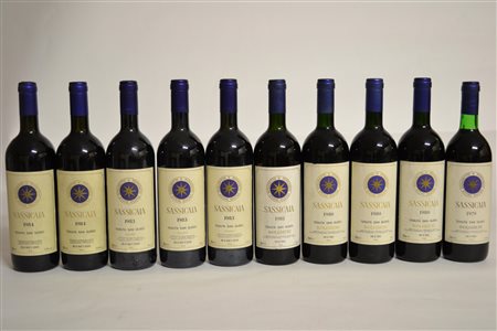 Sassicaia Tenuta San Guido 1984 - 2 bt 1983 - 3 bt 1981 - 1 bt 1980 - 3 bt...