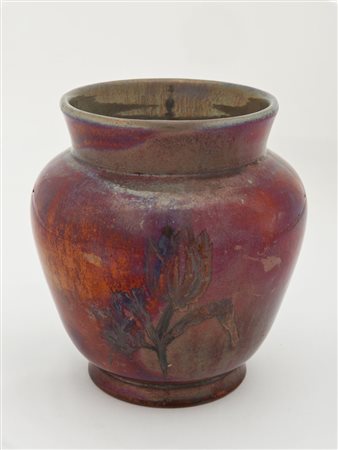 Galileo Chini (Firenze 1873 - 1956) - Vaso in ceramica smaltata a lustri...