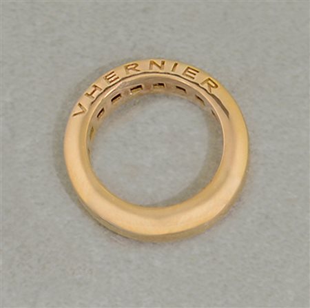 VHERNIER ANELLO DI VHERNIER. In oro rosè 18 kt collezione "REVERSO"...