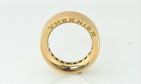 VHERNIER ANELLO DI VHERNIER. In oro rosè 18 kt collezione "REVERSO"...