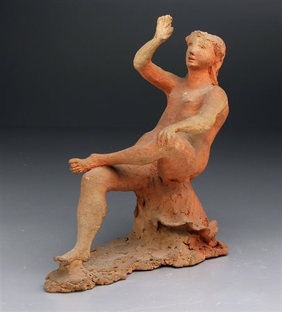 TITO GASPARINI Motteggiana 1911 - 1987 Figura di donna, 1950 Scultura in...