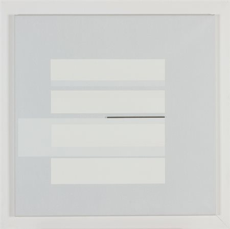 RICHARD LIN Taiwan 1933 - 2011 Seven, 1968 Olio e alluminio su tela, cm 63,5...