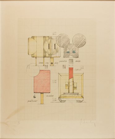 CLAES OLDENBURG Stoccolma 1929 Three plug Litografia, ex.123/250 Misure del...