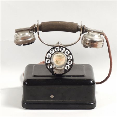 TELEFONO D'EPOCA DA TAVOLO IN BACHELITE