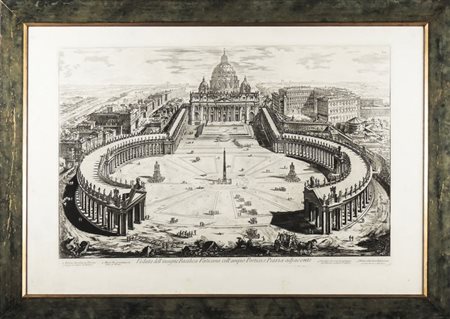 GIOVAN BATTISTA PIRANESI (1720-1778) Veduta dell'insigne Basilica vaticana...