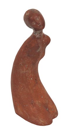 Perin Piero Figura Femminile scultura in terracotta, cm. 27x11x9 firmata in...