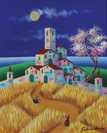 Da Norcia Paolo Campo di grano, 2007 acrilico su cartoncino telato, cm. 50x40...