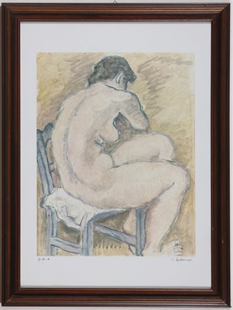 DE AMICIS CRISTOFORO (1902 - 1987) Nudo femminile. Litografia. Cm 52,00 x...