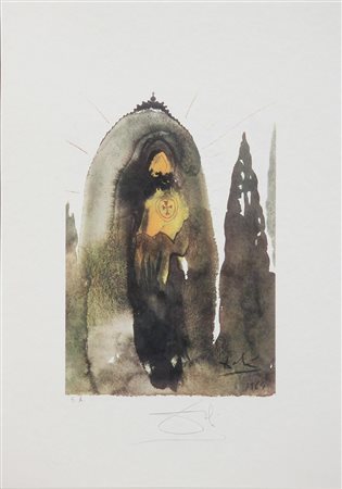 DALI' SALVADOR (1904 - 1989) D'apres. Cartella di sei grafiche. Litografie....