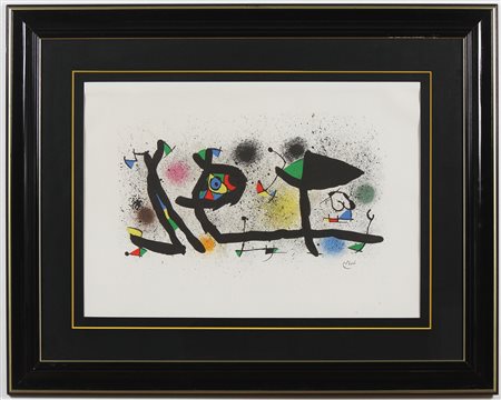 MIRO' JOAN (1893 - 1983) D'apres. . Litografia. Cm 5050,00 x 80,00. Firma a...