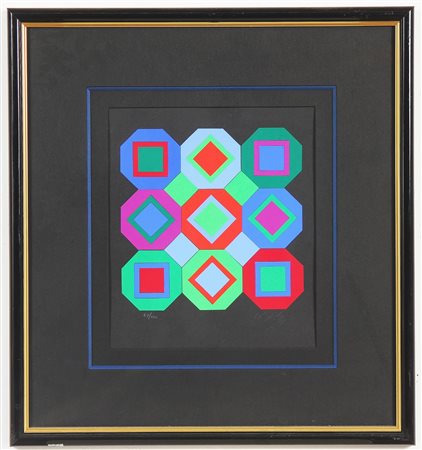 VASARELY VICTOR (1906 - 1997) Senza titolo. Litografia. Cm 35,00 x 30,00....