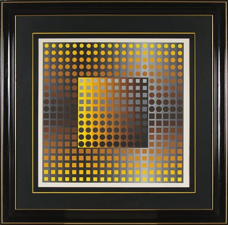 VASARELY VICTOR (1906 - 1997) Senza titolo. Litografia. Cm 68,50 x 68,50....