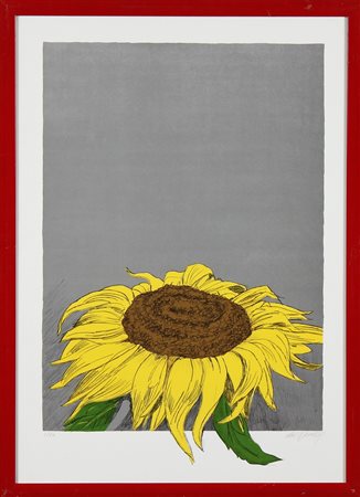 DE POLI FABIO (n. 1947) Girasole. Litografia. Cm 50,00 x 70,00. 1/50....