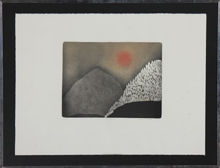 PLATTNER KARL (1919 - 1986) Paesaggio. 1982. Acquaforte. Cm 53,00 x 39,50....