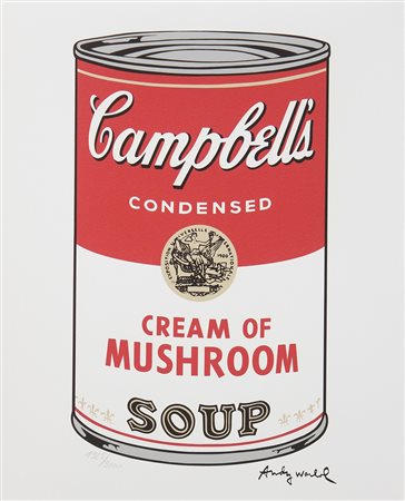 WARHOL ANDY (1928 - 1987) D'apres. Cream of mushrooms. Litografia. Cm 40,00 x...