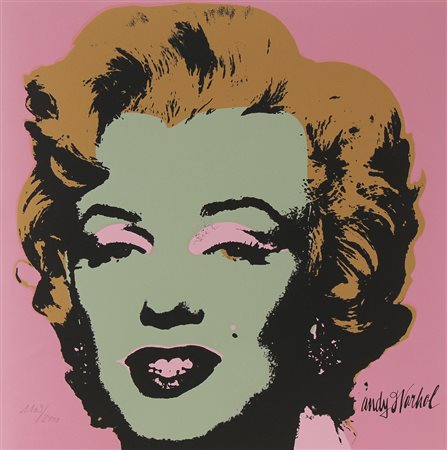 WARHOL ANDY (1928 - 1987) D'apres. Marylin. Litografia. Cm 60,00 x 60,00....