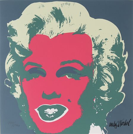 WARHOL ANDY (1928 - 1987) D'apres. Marylin. Litografia. Cm 60,00 x 60,00....