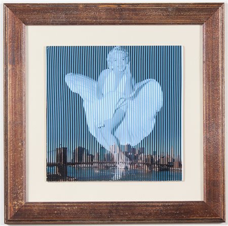 MALIPIERO LUIGI (1901 - 1975) Marilyn, Ponte di Brooklin. 2014. Tecnica mista...