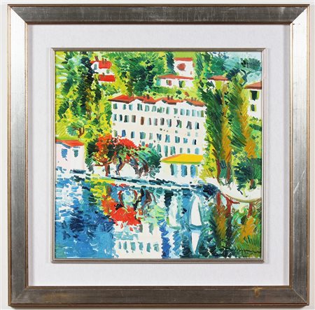 FACCINCANI ATHOS (n. 1951) Senza titolo. Olio su tela . Cm 60,00 x 60,00....