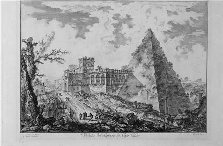 Piranesi, Giovanni Battista (Mogliano Veneto 1720 &ndash; Roma 1778)PIRAMIDE...