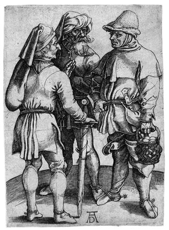 Wierix, Hieronymus(Anversa 1551 ca. &ndash; 1619)DUE INCISIONI Il contadino e...