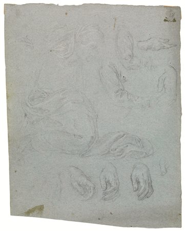 Figino, Ambrogio(Milano 1548 &ndash; 1608)STUDI DI MANI E DI FIGURA FEMMINILE...