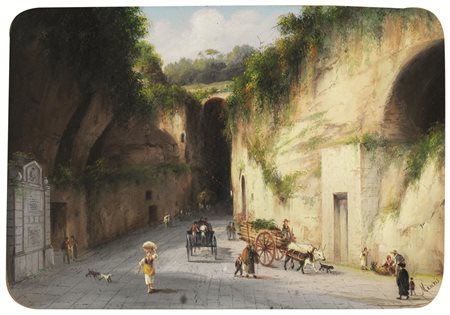 Meuris, Emmanuel(Liegi 1894 &ndash; Fraipont 1969)VEDUTA DELLA GROTTA DI...