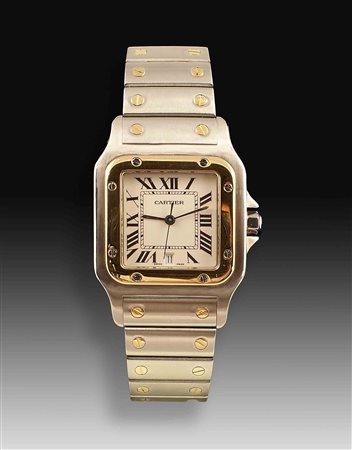 Orologio Cartier modello Santos in acciaio e oro, misura grande, cassa...