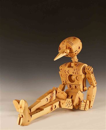 Ferdinando Codognotto (San Donà di Piave 1940), "Pinocchio", scultura...