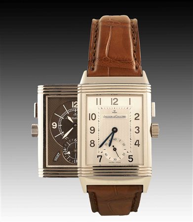 Orologio Jager Le Coultre modello Reverso Grand Sport Duoface, in acciaio,...