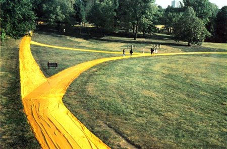 CHRISTO (Christo Javacheff) Gabrovo (Bulgaria) 1935 "Wrapped walk way, Loose...