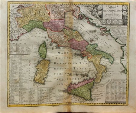 ATLANTE Composto da un disegno e 36 carte geografiche. Autore Guglielmo De...