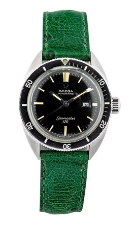 OMEGA Modello "Seamaster 120" anni '60 Diam 33 Cassa in tre parti con fondo a...