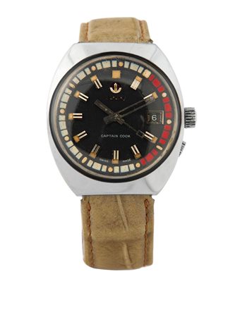 RADO Modello "Captain Cook", anni '70 Diam 38 Cassa tonneau in due parti,...