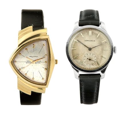 LOTTO COMPOSTO DA DUE OROLOGI Hamilton: Modello "Ventura", anni '90 48x33...