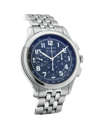 ZENITH Cronografo a tre contatori modello "El Primero Class Sport", serie...