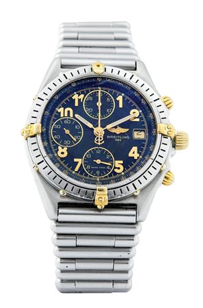 BREITLING Orologio cronografo a tre contatori, modello "Chronomat", anni '90...