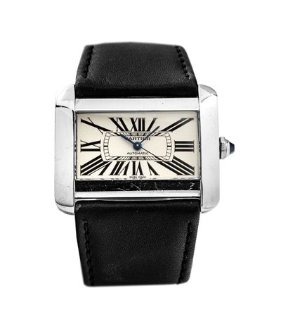 CARTIER Modello "Tank Divan", ref. 2612, serie recente 39x30 Cassa in due...