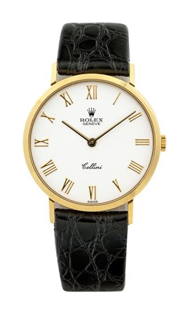 ROLEX Modello "Cellini", ref. 4112,anni '90 Diam 34 Cassa in oro giallo in...