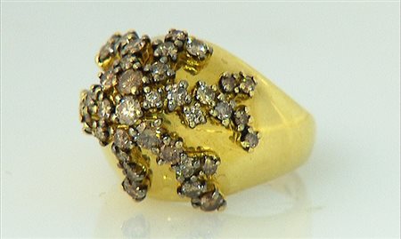 DAMIANI gioielli valenza ANELLO DI DAMIANI. In oro giallo 18 kt internamente...