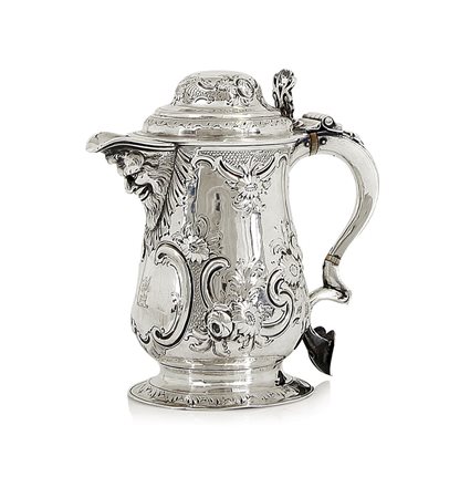 ARGENTI D'EPOCA TANKARD GIORGIO III IN ARGENTO, LONDRA, 1776, sbalzi d'epoca...