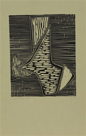 Veronesi Luigi Senza titolo, 1956 litografia su carta, cm. 44x29, es. 20/50...