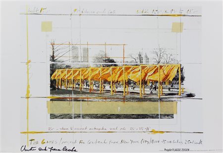 Christo e Jeanne Claude The Gates / Project for Central Park New York stampa...