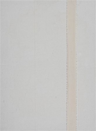 ACHILLE PACE 1923 " Itinerario 2B ", 1974 Tempera, stoffa e fili su tela, cm....