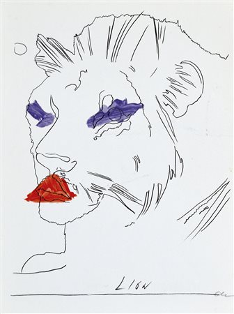 WARHOL ANDY Pittsburg (USA) 1928 - New York 1987 Il leone (serie Lo Zodiaco...